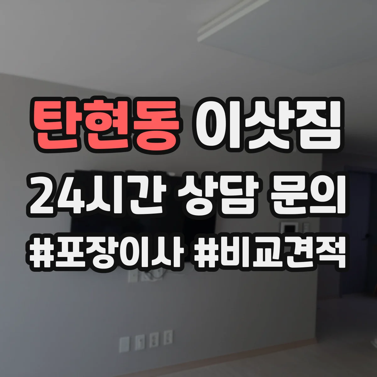 탄현동 이삿짐