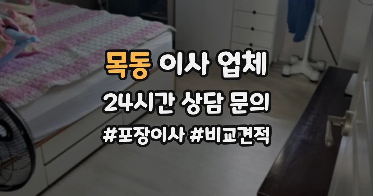 목동 이사 업체