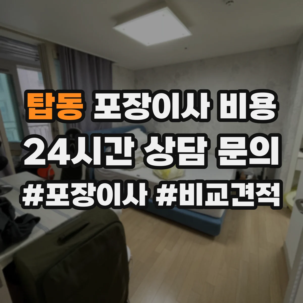 탑동 포장이사 비용