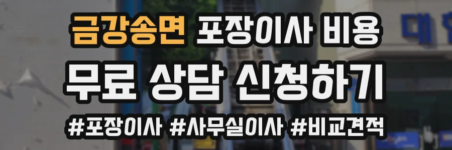 금강송면 포장이사 비용