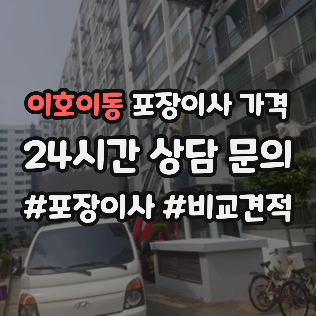 이호이동 포장이사 가격