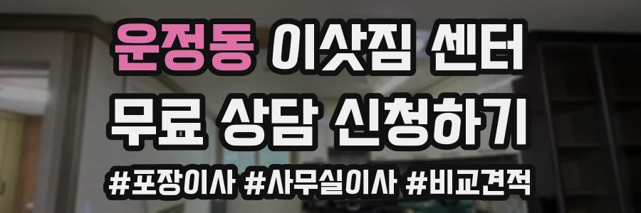 운정동 이삿짐 센터
