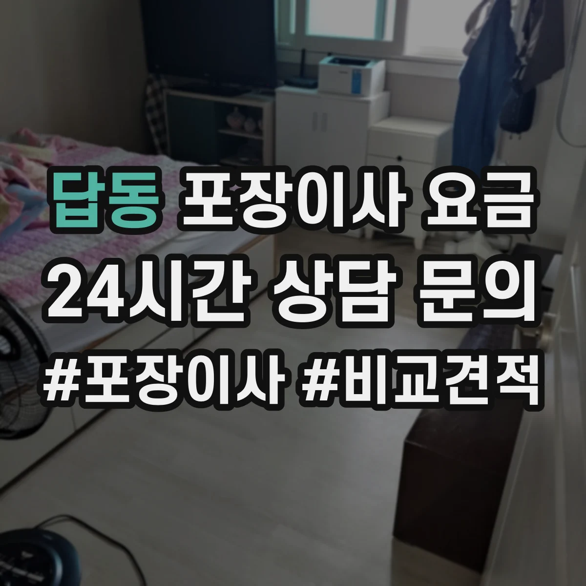 답동 포장이사 요금