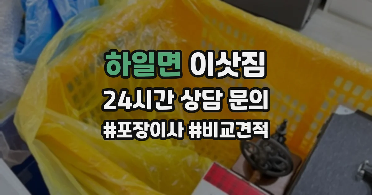하일면 이삿짐