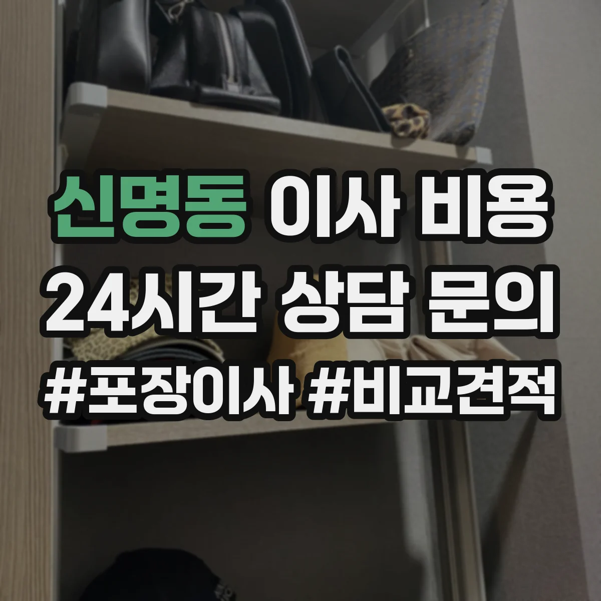 신명동 이사 비용