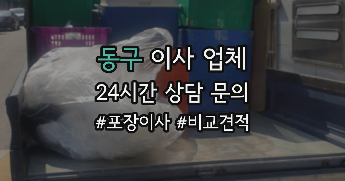 동구 이사 업체