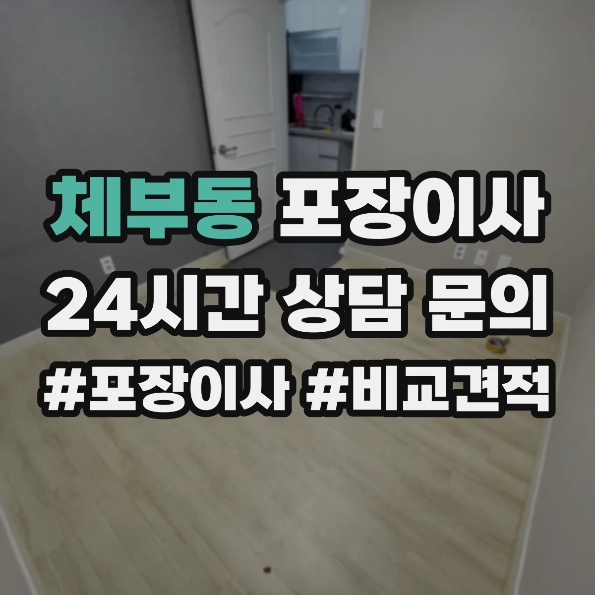 체부동 포장이사