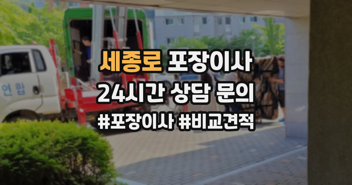 세종로 포장이사