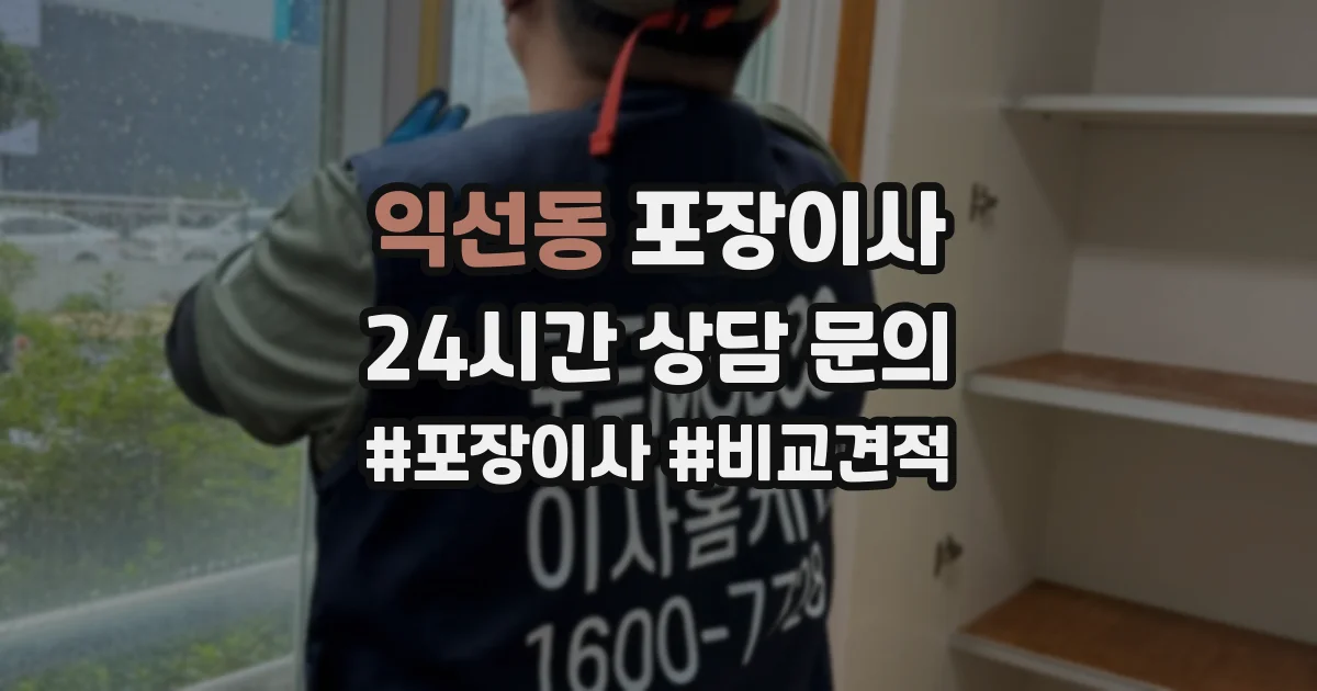 익선동 포장이사