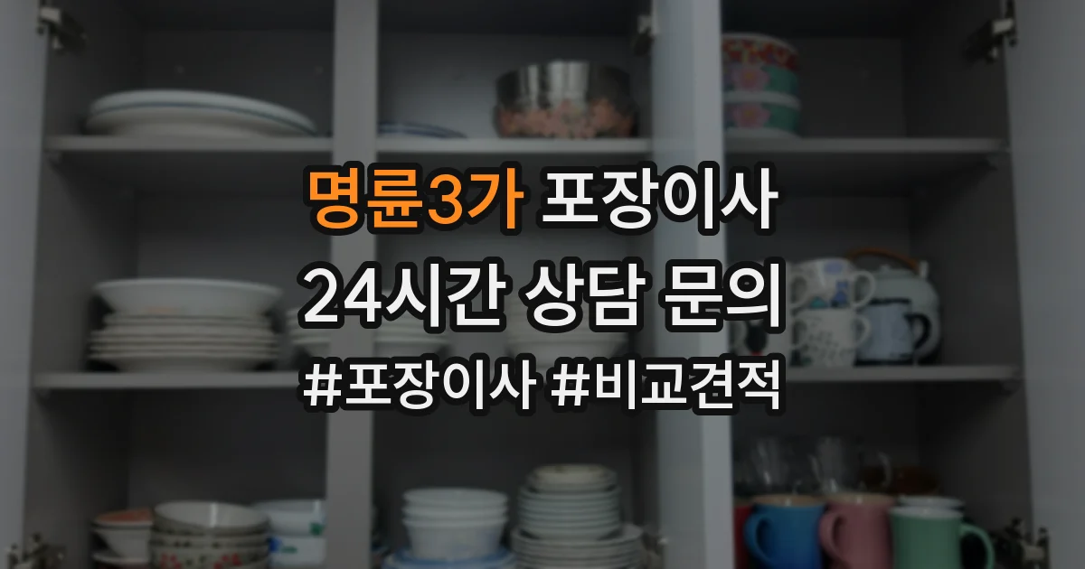 명륜3가 포장이사