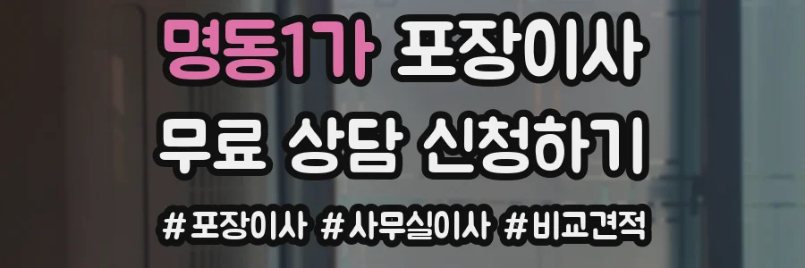 명동1가 포장이사