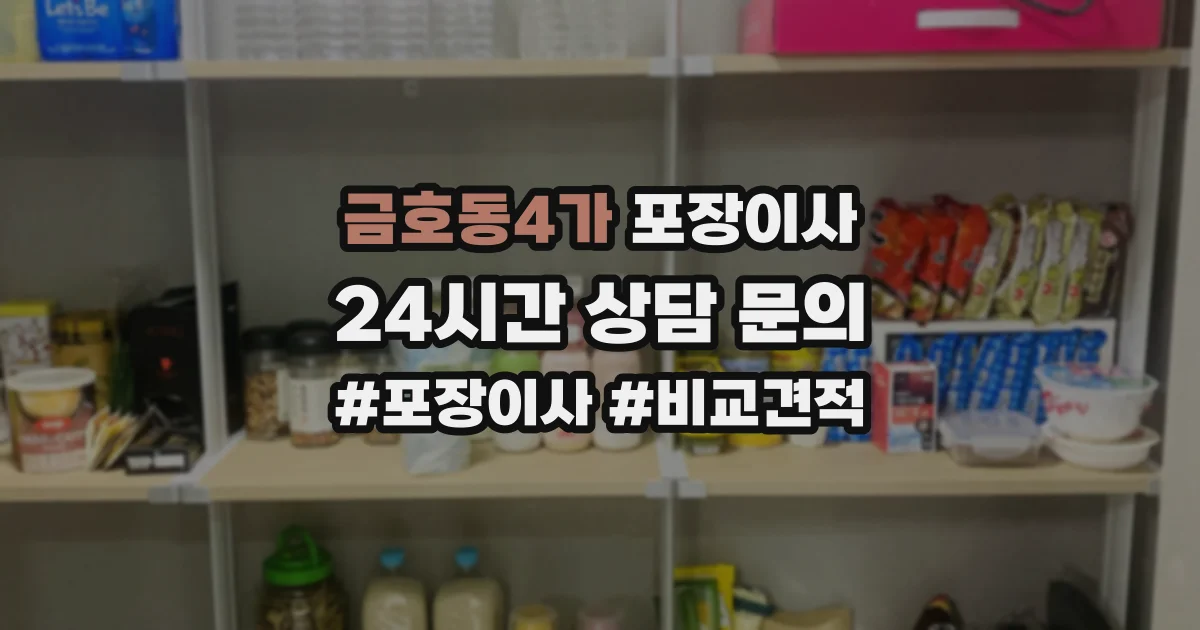 금호동4가 포장이사