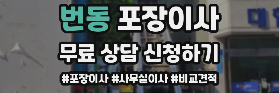 번동 포장이사