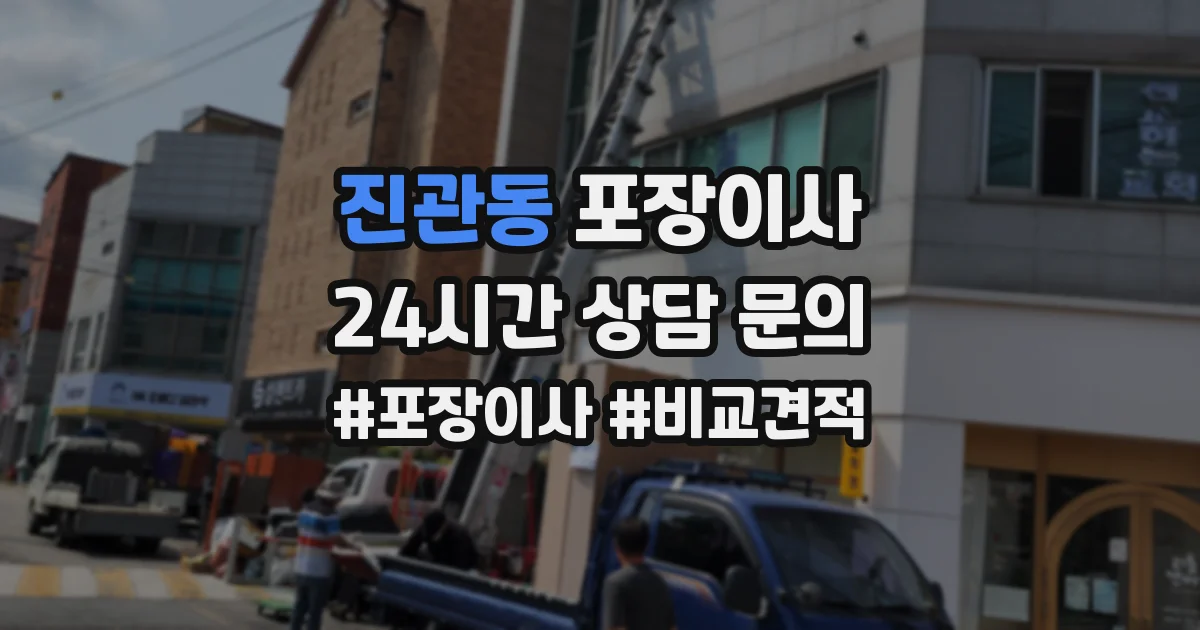 진관동 포장이사