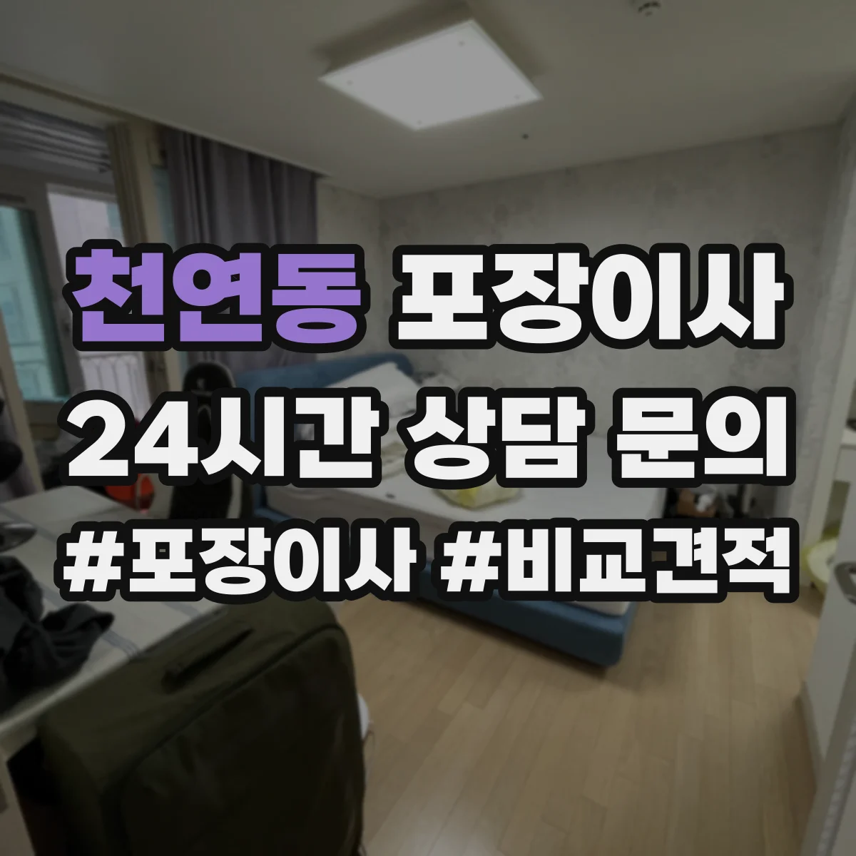 천연동 포장이사