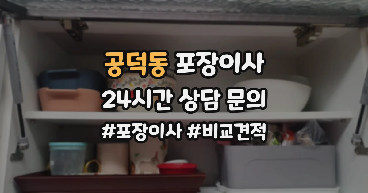 공덕동 포장이사