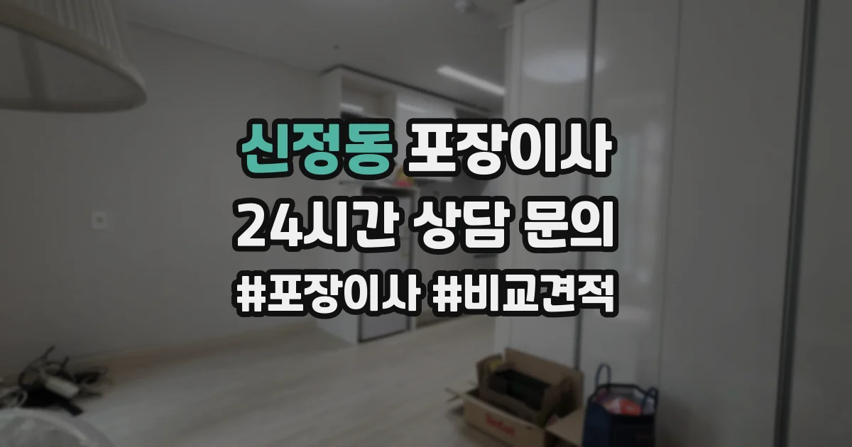 신정동 포장이사