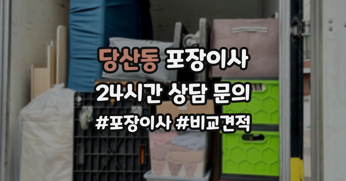 당산동 포장이사