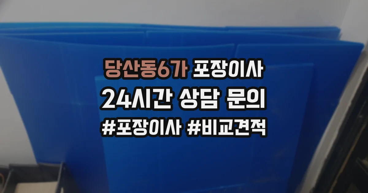 당산동6가 포장이사
