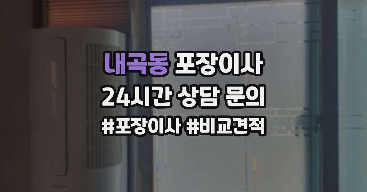 내곡동 포장이사