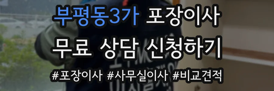 부평동3가 포장이사