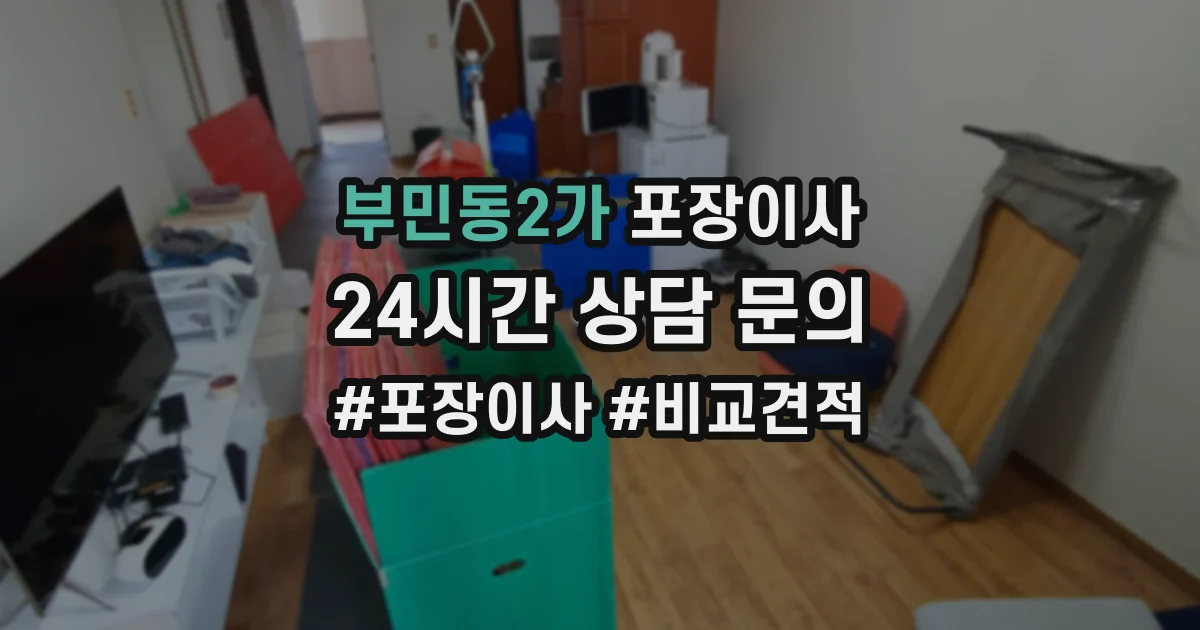 부민동2가 포장이사