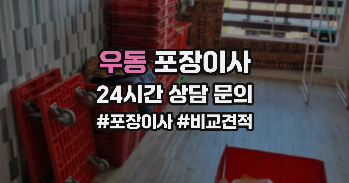 우동 포장이사