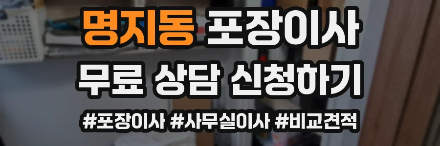 명지동 포장이사