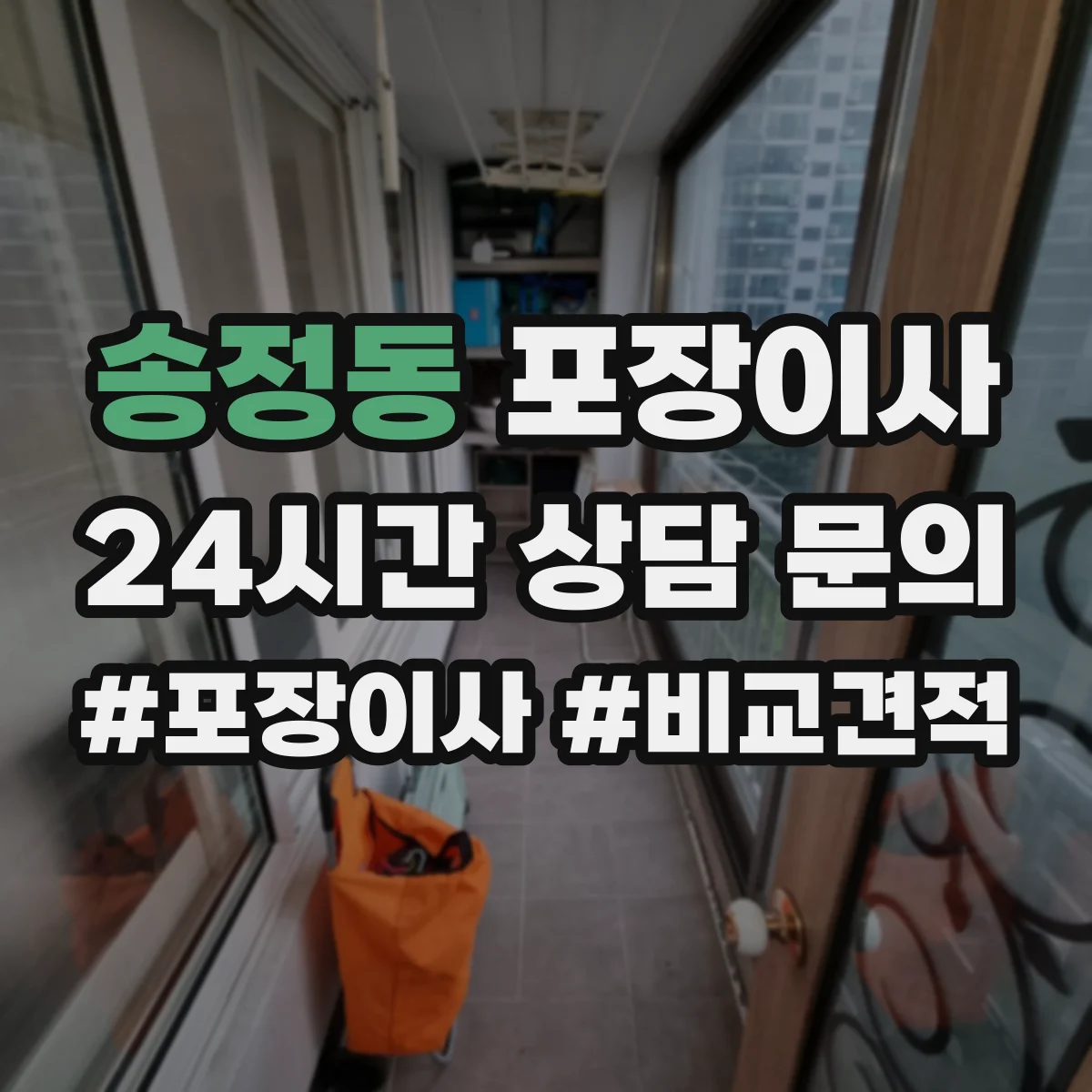 송정동 포장이사