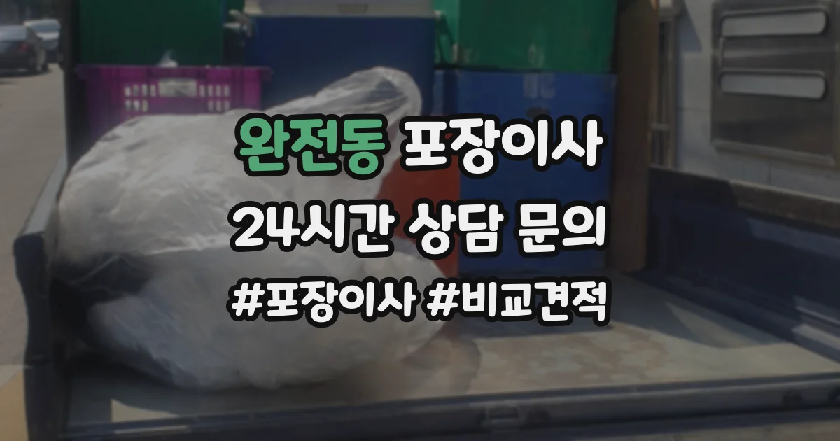 완전동 포장이사