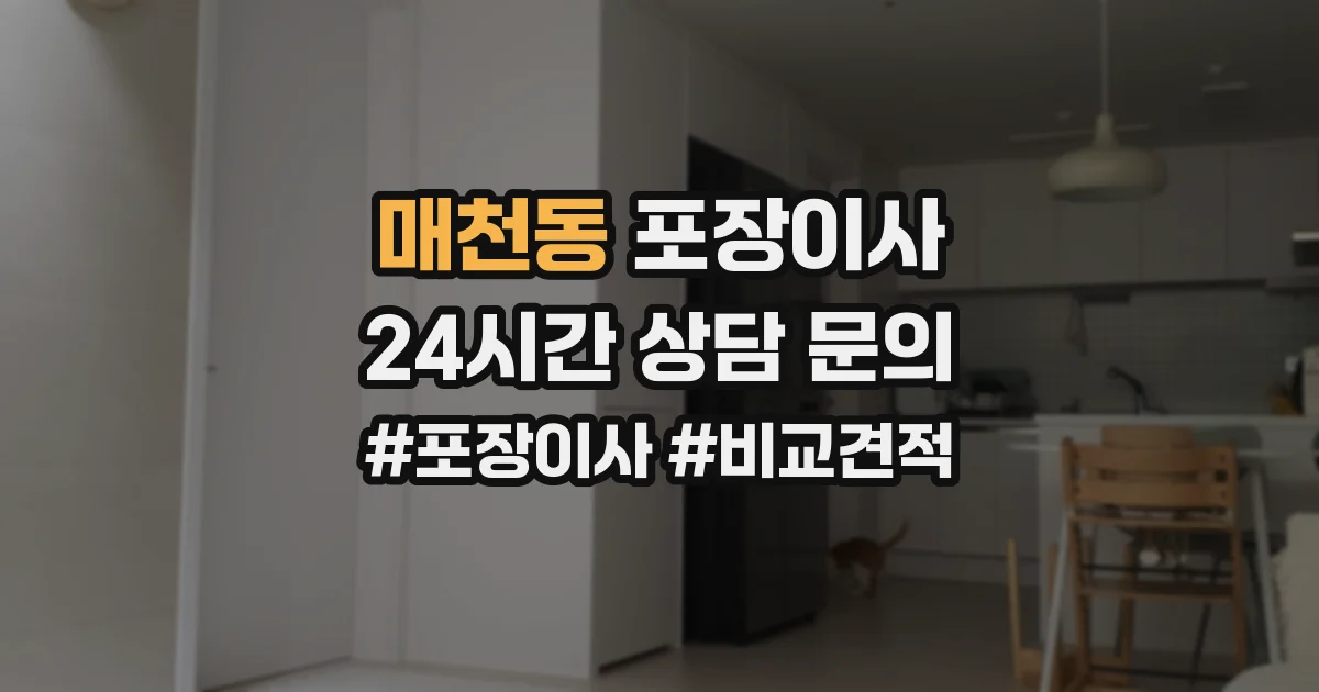 매천동 포장이사