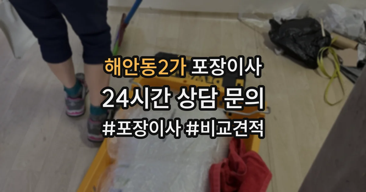 해안동2가 포장이사