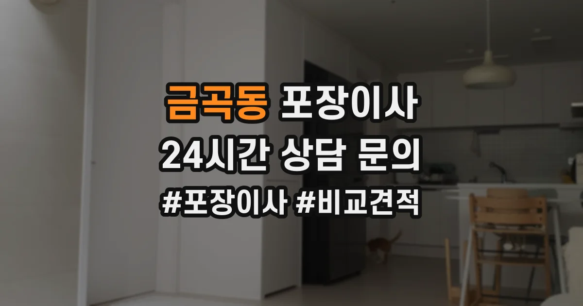 금곡동 포장이사