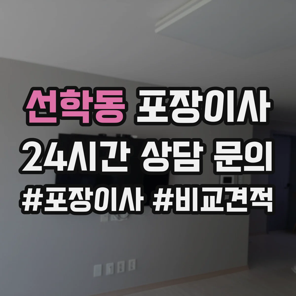선학동 포장이사 장거리 이사 시 충격 완화 포장 방법 점검