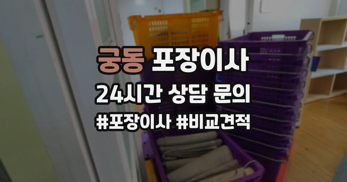 궁동 포장이사