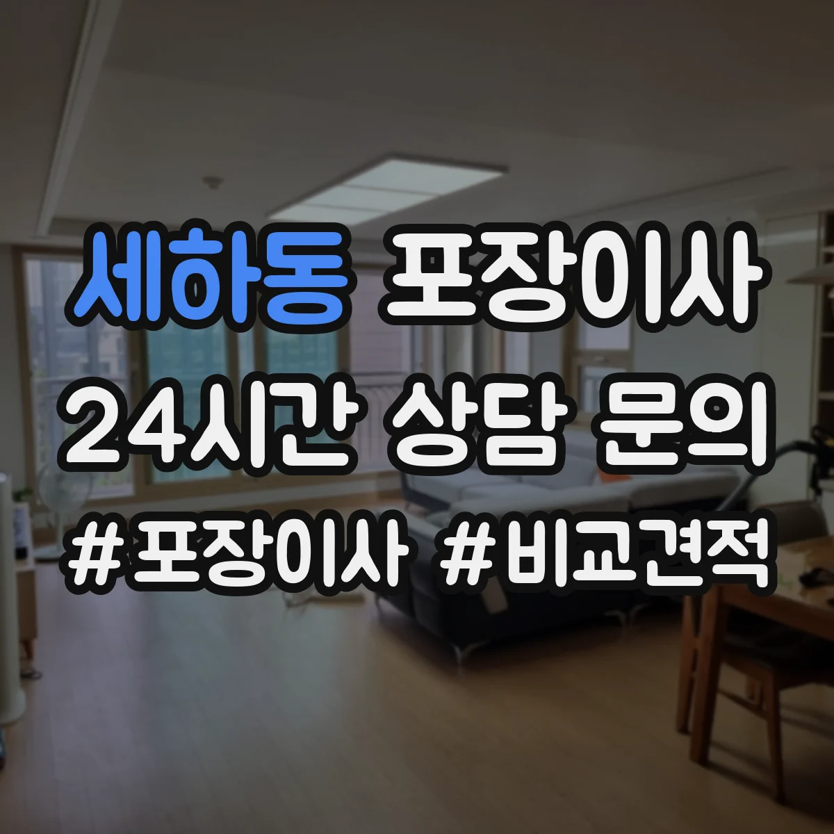 세하동 포장이사