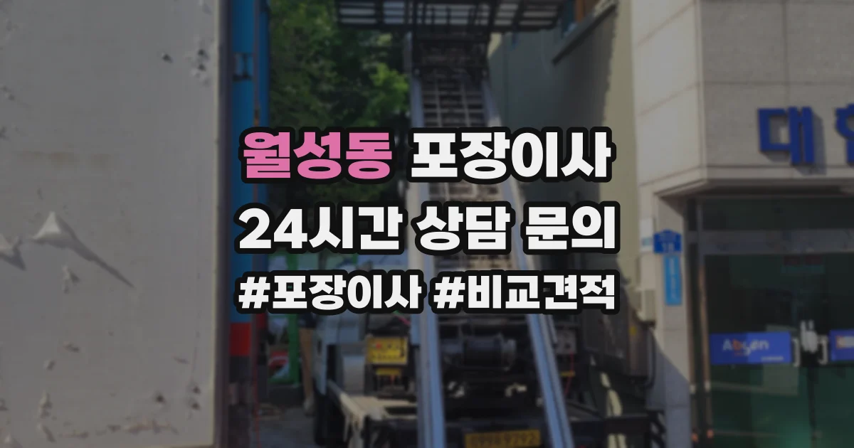 월성동 포장이사