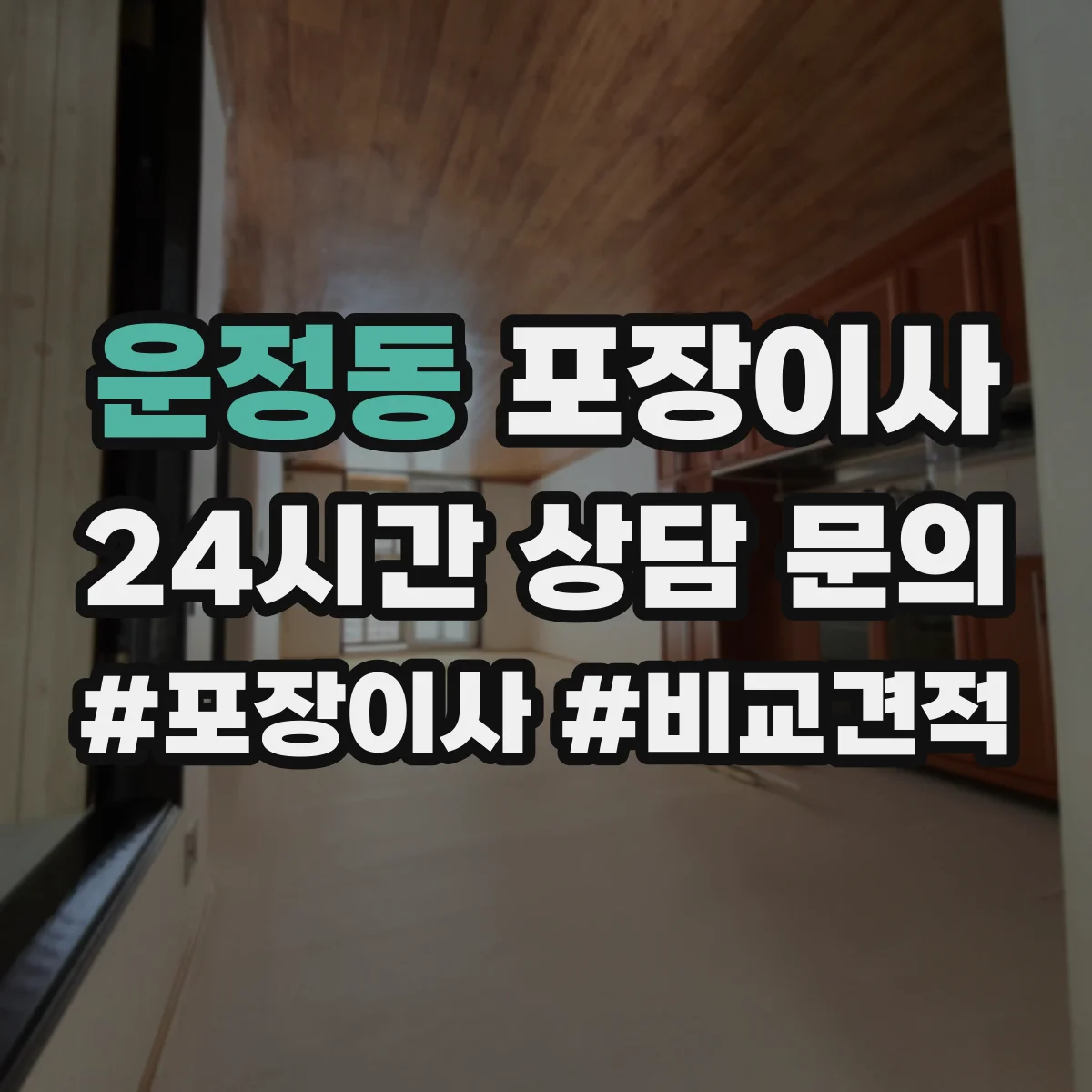 운정동 포장이사