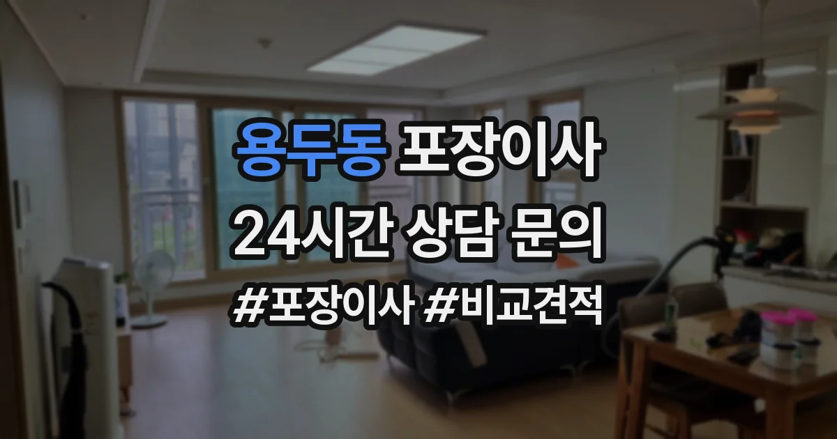 용두동 포장이사