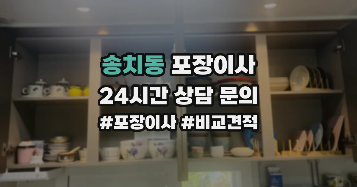 송치동 포장이사
