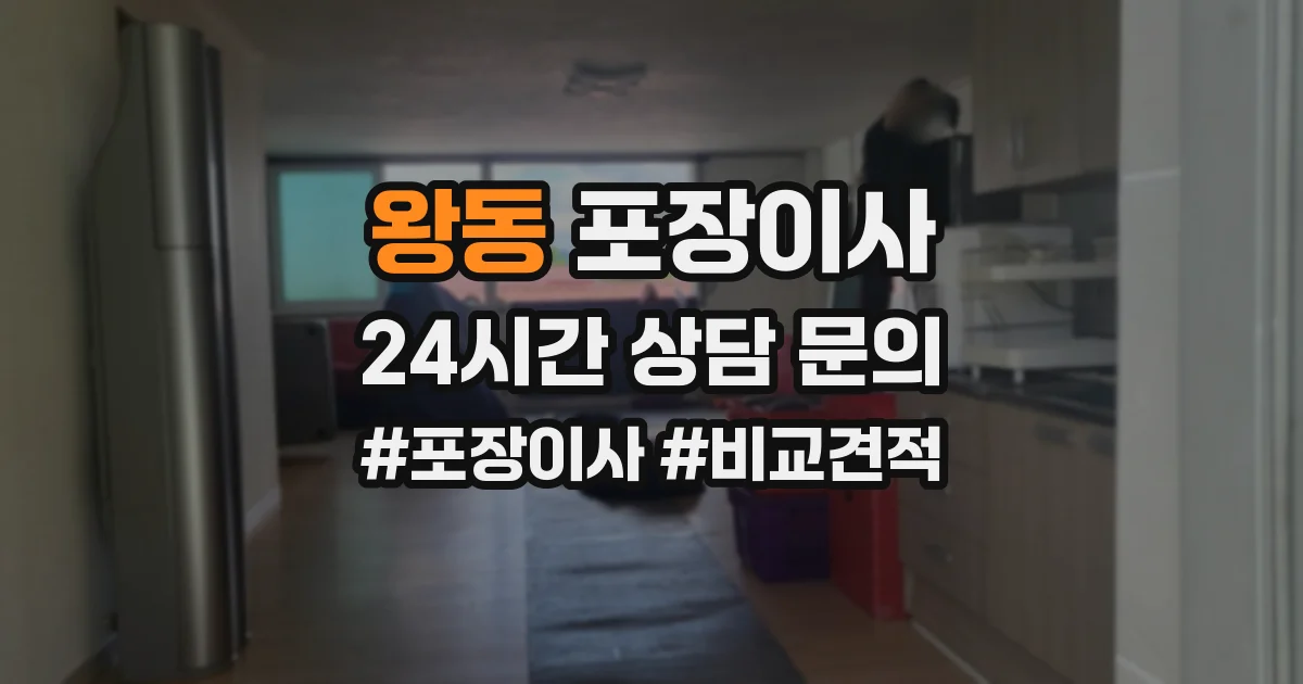 왕동 포장이사