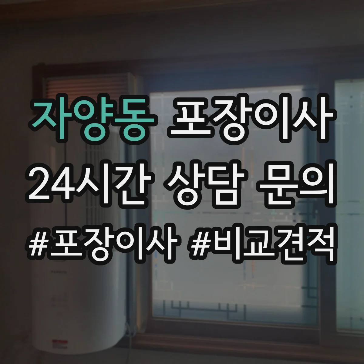 자양동 포장이사