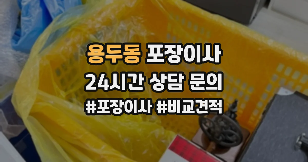 용두동 포장이사