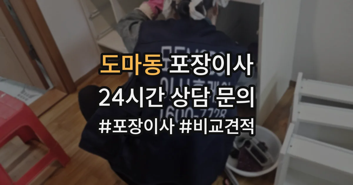 도마동 포장이사