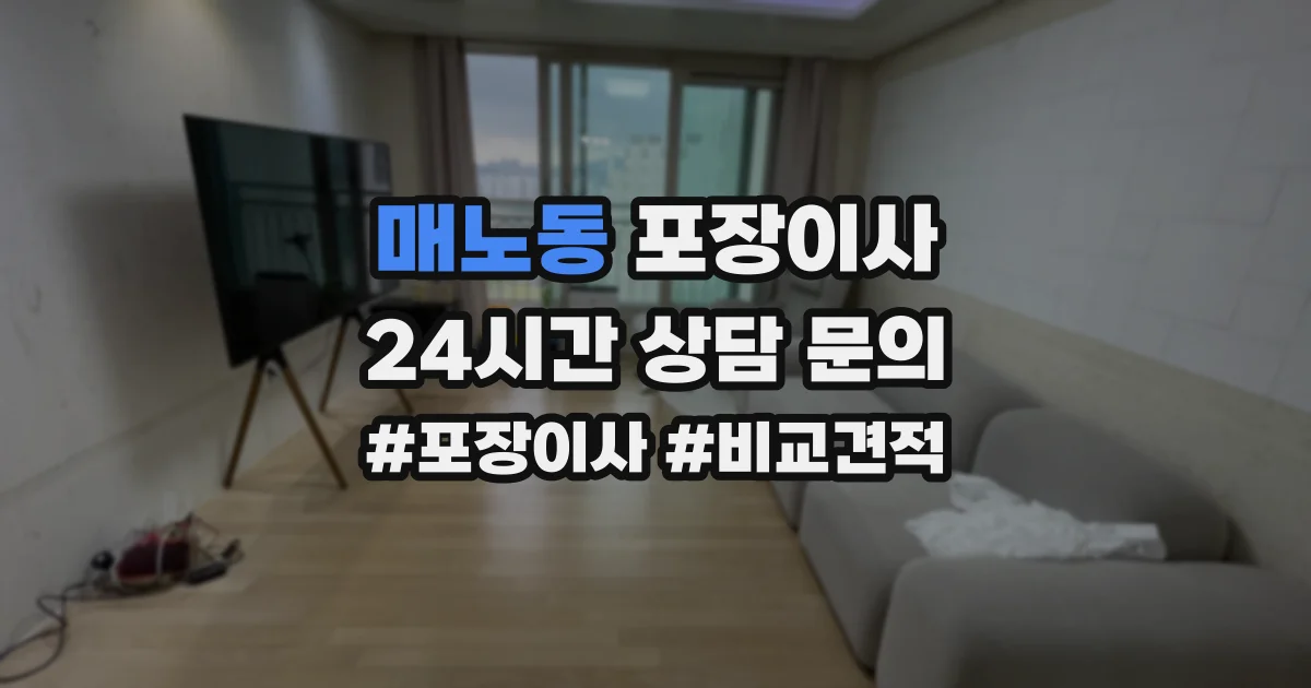 매노동 포장이사