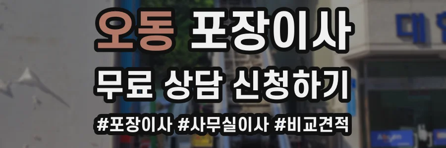 오동 포장이사