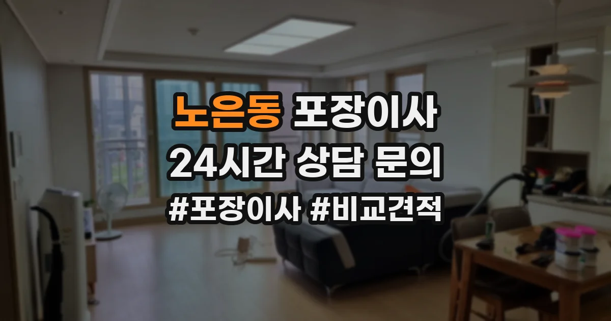 노은동 포장이사