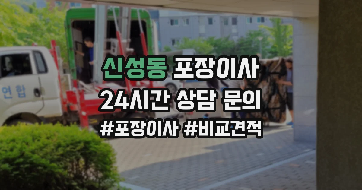 신성동 포장이사