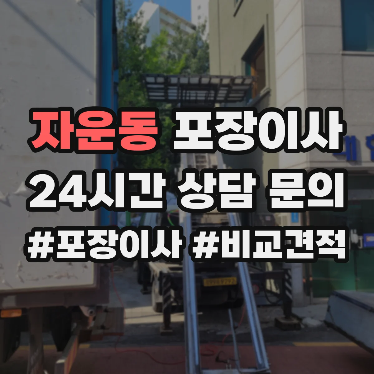자운동 포장이사