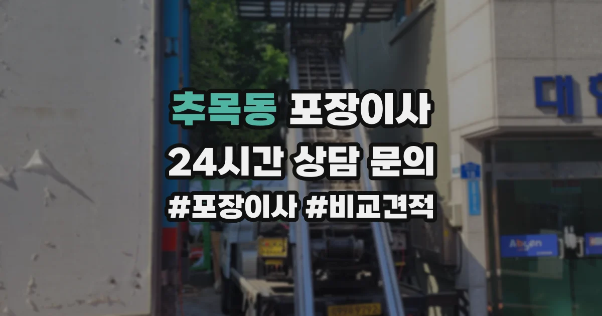 추목동 포장이사